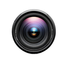 Professional Camera Lens Close-Up for Photography Enthusiasts in a Studio Setting on transparent background