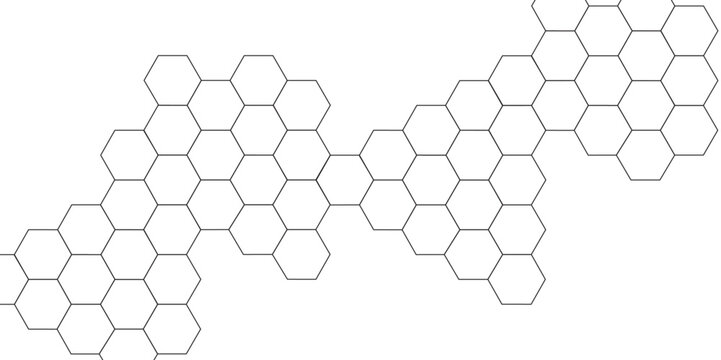 Abstract 3d hexagon grey and white out line technology style honeycomb seamless pattern background. Abstract background with hexagon, modern abstract vector polygonal pattern.