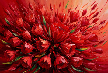 red flower background