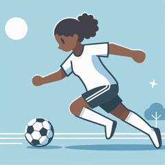soccer player vector