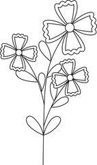 Flower Line Art