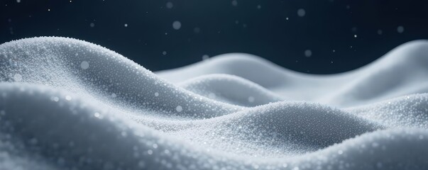 Obraz premium Abstract gray & white wave, smooth lines on space backdrop , dynamic, smooth curves, abstract textures