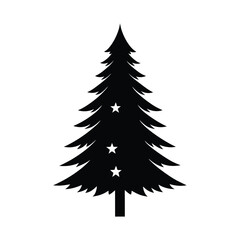 Obraz premium Single Christmas Tree Vector Art