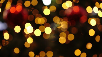 Obraz premium Christmas lights out of focus
