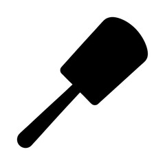 Black silhouette of a lint roller used for removing fuzz and hair