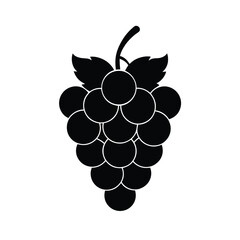 Single Grape Cluster Vector Art