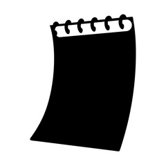 Black Notebook with Spiral Binding, Blank Page for Notes and Ideas