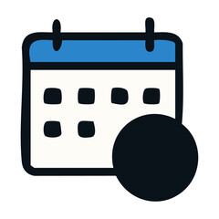 Deadline Icon Vector – Time Limit and Productivity Symbol