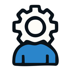 Management Icon Vector – Organization and Productivity Concept