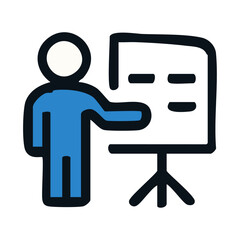  Teaching Icon Vector – Education and Knowledge Sharing Symbol