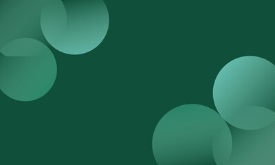abstract green background with circles for  dekstop 