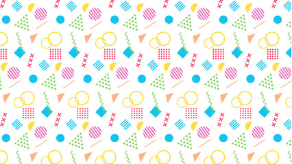 カラフルなメンフィスデザイン