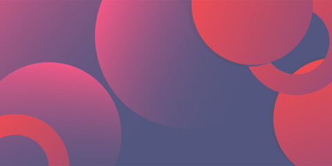 Minimal geometric background. Modern abstract gradient circle shapes. Futuristic concept. Suit for cover  backdrop  banner  brochure  card  presentation  header  website  flyer