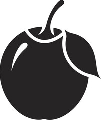 Asam Kumbang fruit icon Silhouette vector on transparent background