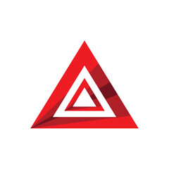 Triangle logo design vector template.