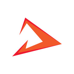 Triangle logo design vector template.