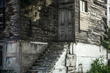Obraz premium Traditional wooden houses in Istanbul 