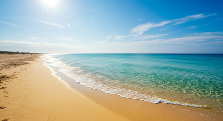 Obraz premium tropical beach with blue sky