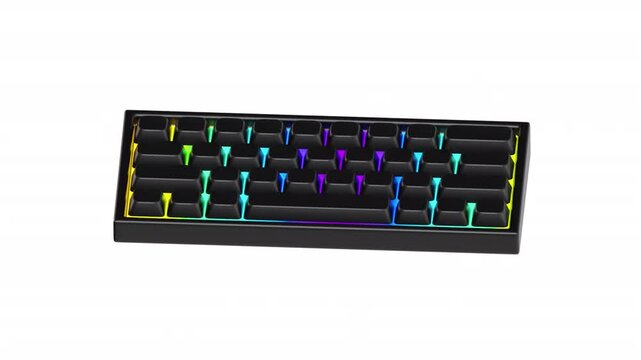 3D RGB Gaming Keyboard Animation | Alpha Loop