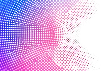 Abstract vibrant background.  A dynamic display of concentric circles composed of small, bright dots in varying shades of pink and blue. The intensity of color decreases towards the center, 