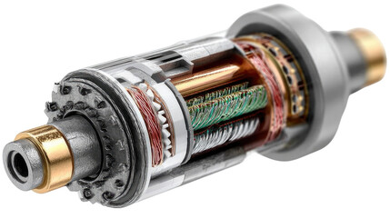 Technological marvel: A cutaway view reveals the intricate components of a cutting-edge technological device, highlighting its sophisticated engineering and innovation.