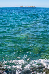 Dubrovnik, Croatia, 26. August 2021., beach Lapad, luxury hotels and apartments, beautiful Adriatic sea,