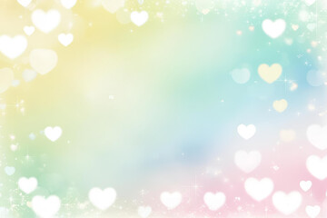 ラブリーハートドリーミー背景｜Lovely Heart Dreamy Background