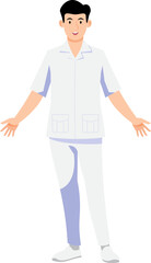 Fototapeta premium man cartoon Asian character modern style avatar