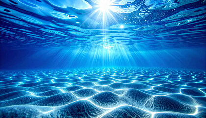 Underwater light rays ocean floor nature photography aquatic environment aerial perspective