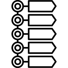 Fototapeta premium Process Infographics Icon