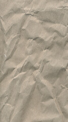 Crumpled Beige Paper Texture Background