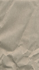 Crumpled Beige Paper Texture Background