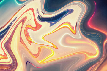 Colorful Swirling Abstract Pattern with Fluid Shapes and Vivid Tones