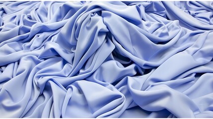Obraz premium Luxurious periwinkle fabric draping creating soft folds and gentle shadows
