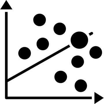 Scatter Graph Infographics Icon
