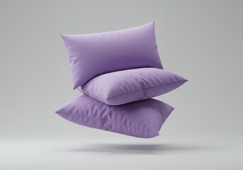 Stack of Purple Pillows