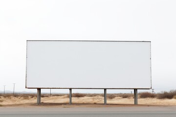 Obraz premium Blank billboard in desolate landscape awaiting your message Perfect for advertising