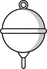 fishing floats glyph icon