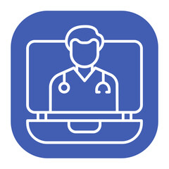 Fototapeta premium Telemedicine Icon