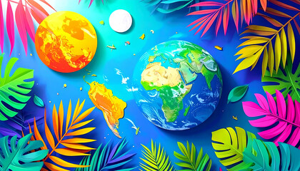 Vibrant Earth: Tropical Paradise & Our Planet's Beauty