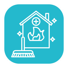 Fire Damage Cleaning Icon