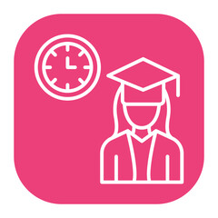 Fototapeta premium Full Time Student Icon