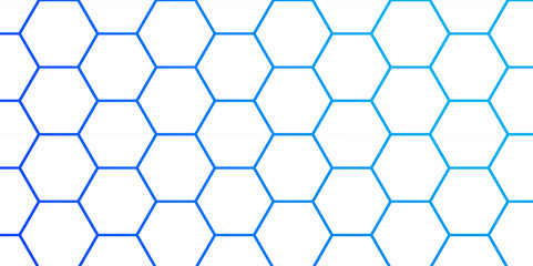 Abstract Hexagon white background, blue light and shadow. Abstract background design with white hexagon and blue light. Abstract. Hexagon. Vector. Blue. 
