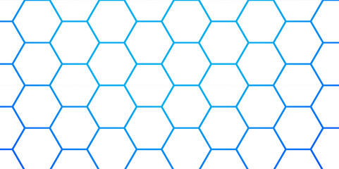 Naklejka premium Abstract Hexagon white background, blue light and shadow. Abstract background design with white hexagon and blue light. Abstract. Hexagon. Vector. Blue. 