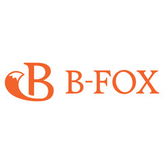 b letter fox isolated on white background