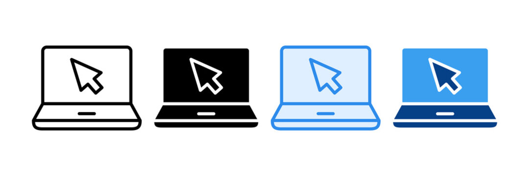 Computer Skills Icon Set Multiple Style Collection