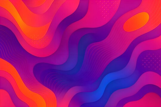 Vibrant Abstract Background with Fluid Gradient Wave 