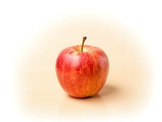 Fresh Food Theme Apple on Bright White Studio