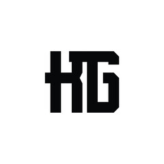 KG monogram logo design letter text name symbol monochrome logotype alphabet character simple logo