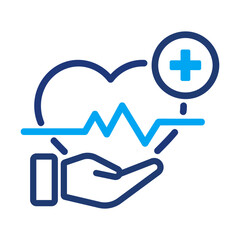 Icon for medicine, doctors, nurses, healthcare vector illustration